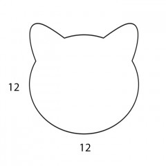 ADJ Костер детский Cat, 12x12 см., цвет: небесный/эвкалипт