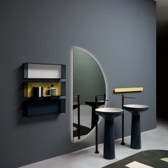 ANTONIO LUPI SPICCHIO Зеркало 900х1800х25 мм., полукруглое, на раме, с блестящей кромкой