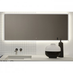 ANTONIO LUPI  Зеркало 1710х750х4 мм., с белой светодиодной подсветкой, с блестящей кромкой, с трансф., рама черная