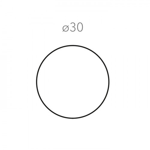 ADJ Круглый плейсмат, D30 см., цвет: серый/черный