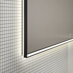 ANTONIO LUPI  Зеркало 1710х750х4 мм., с белой светодиодной подсветкой, с блестящей кромкой, с трансф., рама черная