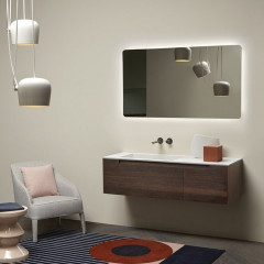 ANTONIO LUPI ORMA Зеркало 1620х900х25 мм., с блестящей кромкой и округленными углами, с белой светодиодной подсветкой