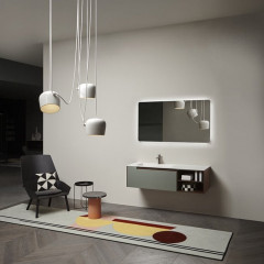 ANTONIO LUPI ORMA Зеркало 1620х900х25 мм., с блестящей кромкой и округленными углами, с белой светодиодной подсветкой