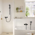 Hansgrohe Rebris S Смеситель для ванны, настенный, цвет: черный матовый