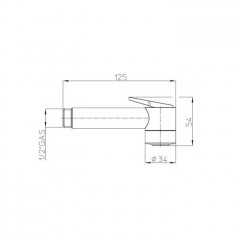 Bossini PALOMA 34 mm Душевые лейки из ABS с клапаном подачи и газированный брызг - хром