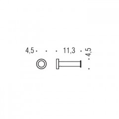 Colombo Plus Держатель дополной т/б., подвесной, цвет: PVD нержавеющая сталь