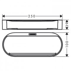 Hansgrohe Planet Edition Корзина для хранения глубокая, цвет: песок