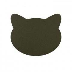 ADJ Плейсмат детский Cat, 42x35 см., цвет: горчичный/оливковый