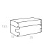 Colombo Adj Коробка Snob 25x15хH13.5см., настольная, цвет: бордо/коньяк
