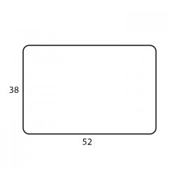 ADJ Прямоугольный плейсмат, 52x38 см., цвет: капучино/шоколад
