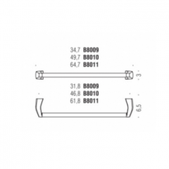 Colombo Road Полотенцедержатель 50см, цвет: хром