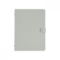 ADJ Блокнот А5, 16,5x25 см., цвет: устричный/пепельная роза