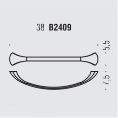 Colombo Link Полотенцедержатель 38см, цвет: хром