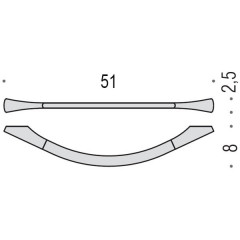 Colombo Land Полотенцедержатель 51см, цвет: хром