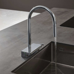 Hansgrohe Aquno Select M81 Смеситель для кухни, 1 отв., с вытяжным душем, 3jet, каскад, sBox, цвет: хром