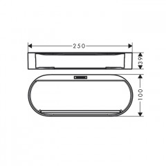 Hansgrohe WallStoris Корзина для хранения, цвет: матовый черный
