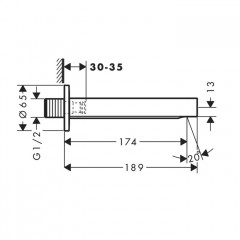 Hansgrohe Finoris Излив на ванну, цвет: матовый белый