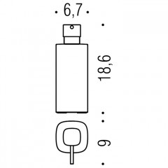 Colombo Trenta Дозатор для жидкого мыла, настольный, цвет: чёрный матовый