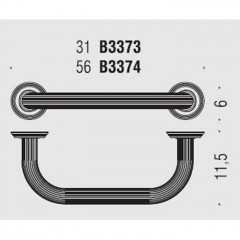 Colombo Hermitage Поручень для ванны, 31см, цвет: античная бронза