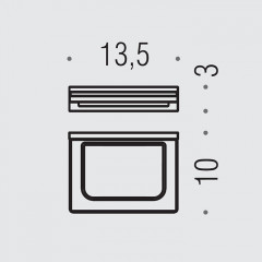 Colombo Look Мыльница подвесная, цвет: PVD графит матовый/матовое стекло