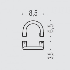 Colombo Lulu Крючок, цвет: PVD нержавеющая сталь