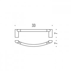 Colombo Luna Полотенцедержатель 30см, цвет: хром