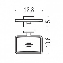 Colombo Basic Q Мыльница подвесная, цвет: черный матовый