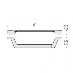 Colombo Alize Полотенцедержатель 41см, цвет: хром