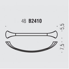 Colombo Link Полотенцедержатель 48см, цвет: хром