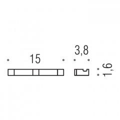 Colombo MiniQ Крючок тройной, цвет: золото матовое