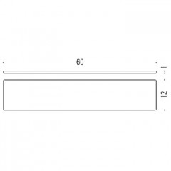 Colombo Look Полка 60см, цвет: хром/матовое стекло