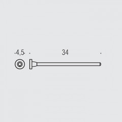 Colombo Basic Полотенцедержатель 34см, цвет: хром