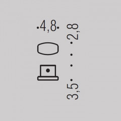 Colombo Trenta Крючок PT17, цвет: черный матовый
