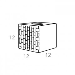 ADJ Салфетница Bottega, 12х12хH12 см., цвет: шоколад/капучино