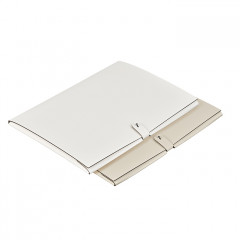 ADJ Папка для бумаг А4, 23x31 см., цвет: панна котта/белый