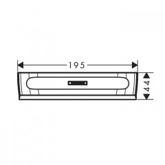 Hansgrohe WallStoris Скребок, цвет: матовый белый