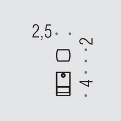 Colombo Lulu Крючок, цвет: PVD нержавеющая сталь