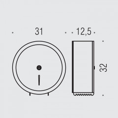 Colombo Hotel Collection Контейнер для т/б, с безопасным замком, цвет: хром