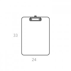 ADJ Держатель для бумаг, 24x33 см, цвет: бордо/коньяк