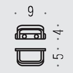 Colombo Time Крючок, цвет: хром