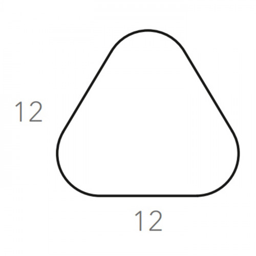 Colombo Adj Треугольный костер, 12x12 см, цвет: белый/панна котта
