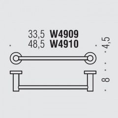 Colombo Plus Полотенцедержатель 48.5см, цвет: PVD Vintage