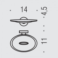 Colombo Plus Мыльница подвесная, цвет: PVD Vintage
