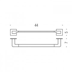 Colombo Forever Полотенцедержатель 44см, цвет: хром