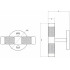 Bertocci Officina 01 Крючок, двойной, цвет: никель матовый