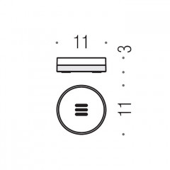 Colombo Nordic Мыльница настольная, цвет: PVD золото матовое/матовое стекло