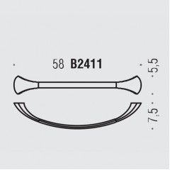 Colombo Link Полотенцедержатель 58см, цвет: хром