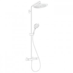 Hansgrohe Croma Select S Душевая система, 1jet, EcoSmart, с термостатом и ручным душем, цвет: белый матовый