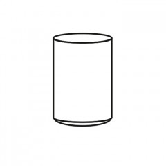 ADJ Стакан для зубных щеток, D7xH10 см., цвет:graphite/горчичный