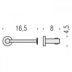Colombo Plus Держатель туалетной бумаги, подвесной, цвет: PVD Vintage